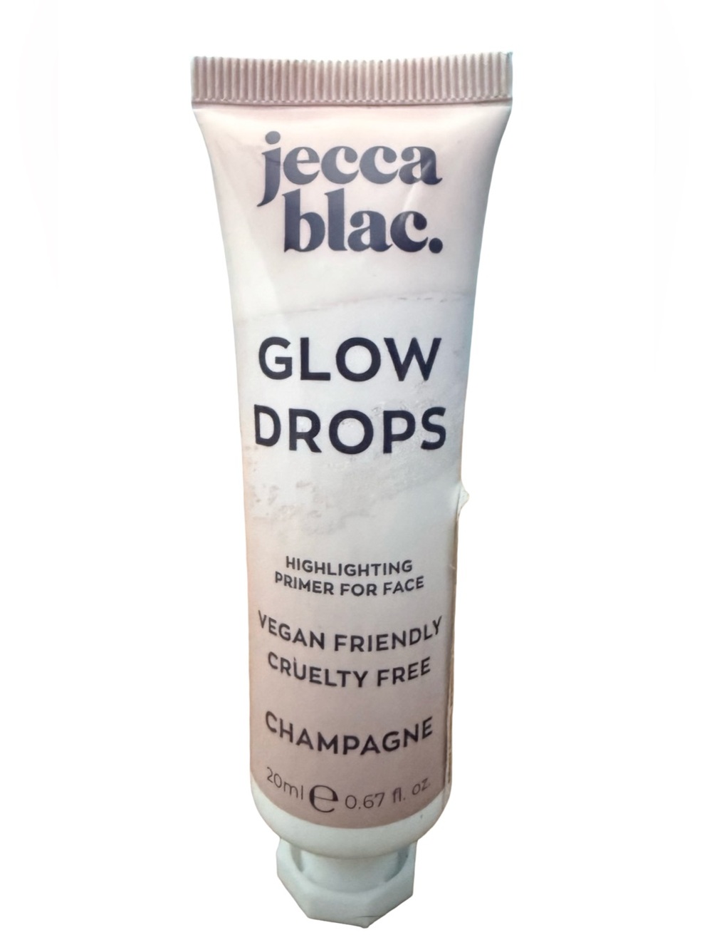Jecca Blac Glow Drops Highlighting Primer Champagne 20ml Vegan Dewy Glass Skin